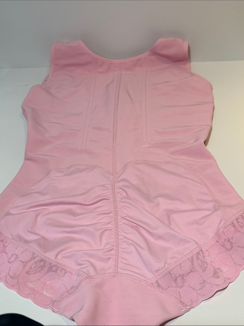 Front-Closure Shaping Bodysuit in Light Pink - Picture 5 of 9